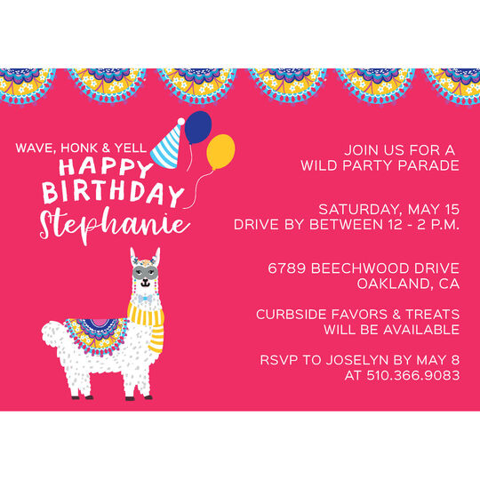 Party Llama Invitations